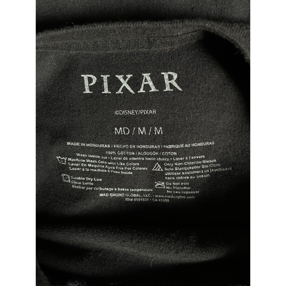 Pixar Disney Cars Lightning McQueen 95 Graphic T-Shirt Black Adult Unisex M - Picture 5 of 5